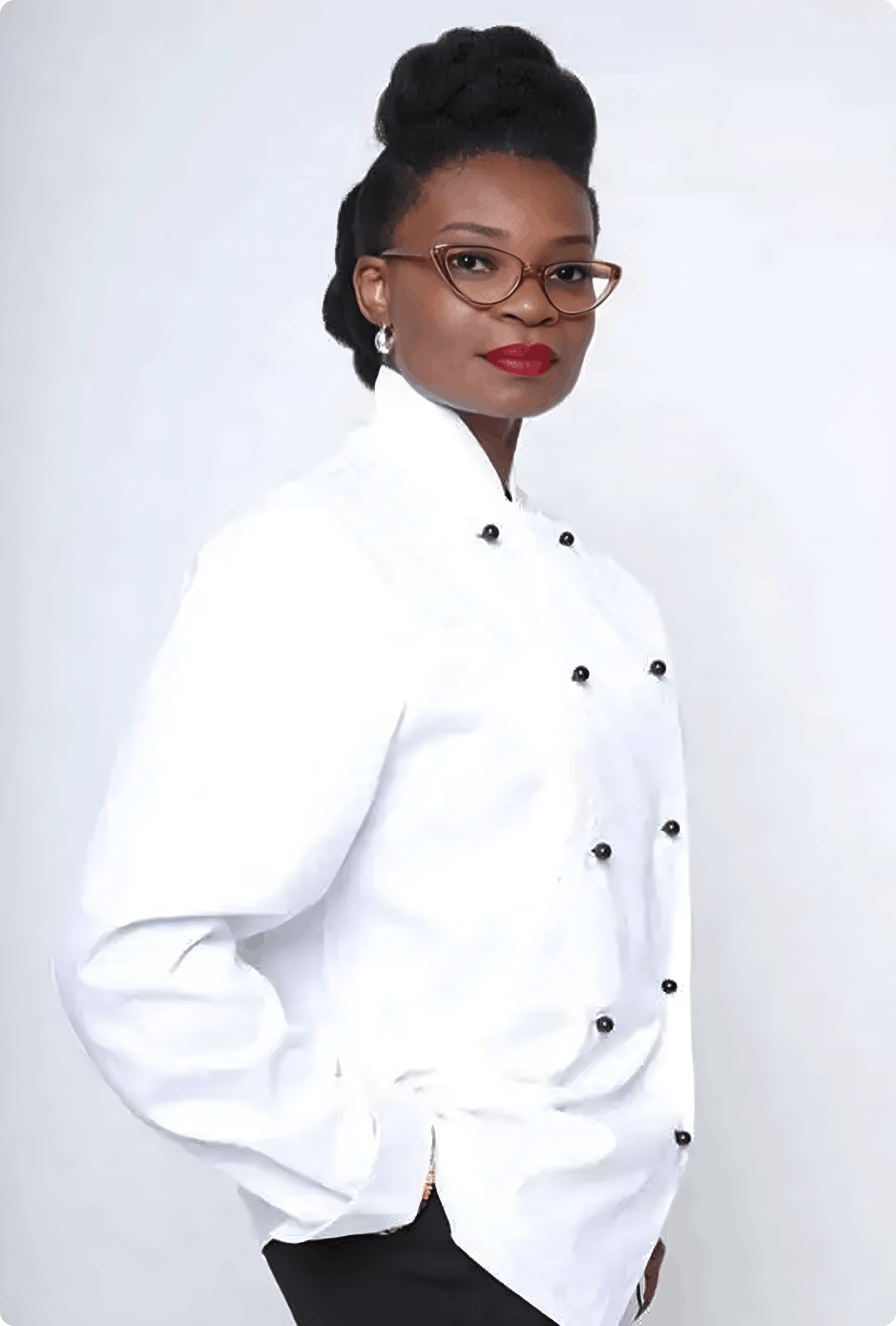 Shirley in chef whites