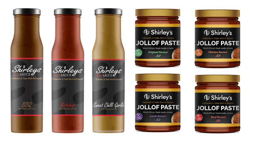 Shirley's Ultimate Bundle - 3 Red Sauces + 4 Jollof Pastes